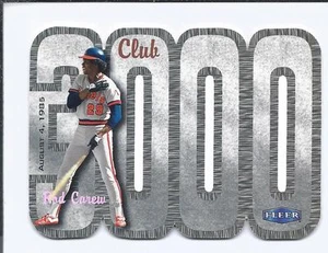 2000 FLEER CLUB 3000 ROD CAREW (Angels) - Picture 1 of 1
