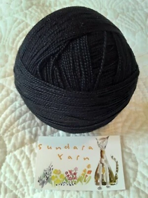 Sundara Petite Sock Yarn 1 Skein Merino Wool Hand Paint Inspired by Night Black  - Image 1 of 4