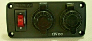 Below deck panel easy to install DC charging system,W/ SOCKET AND USB, 4353B - Picture 1 of 4