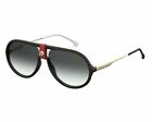 CARRERA 1020/S 0Y11 9O Sunglasses Black Red Gold/ Grey Shaded Lens New 60mm