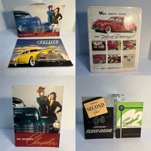 1940-1941 CHRYSLER Katalog Prospekt 6 Stück: Fluid Drive, Imperial, Royal - sehr guter Zustand - Bild 1 von 24