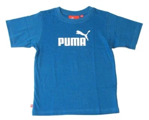 Puma Signature Blue Short Sleeve Tee T Shirt Little Boy's Sizes  NWT - Picture 1 of 3