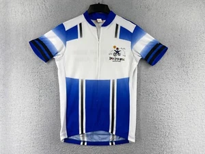 Performance Cycling Jersey Adult Medium Blue White 1/2 Zip Polyester Lone Star - Picture 1 of 15