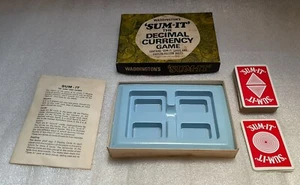 Waddington's Sum-It Decimal Currency Game 1968 Complete - Picture 1 of 14