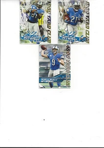 2014 Topps 1000 & 4000 Yard Lions LOT 3 Calvin Johnson Stafford Reggie Bush - Picture 1 of 1