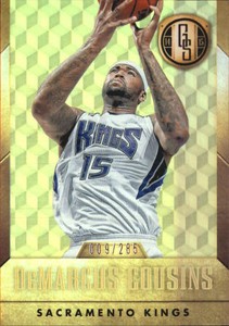 2014-15 Panini Gold Standard Kings Basketball Card #3 DeMarcus Cousins /285