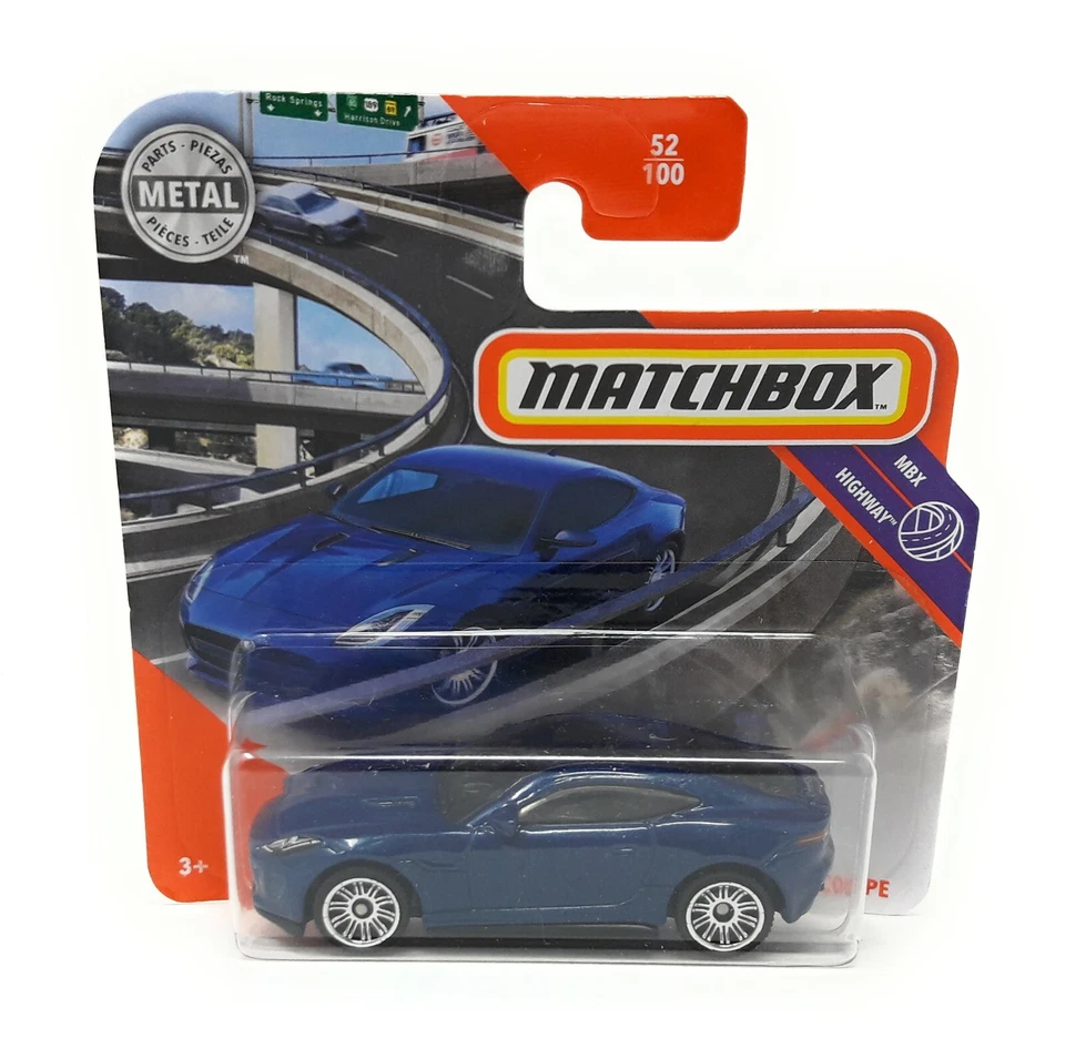 Matchbox MBX Superfast 2020 No 52 2015 Jaguar F Type Coupe short blister card - Image 1 of 1