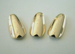 3/$30 VERWECHSELBARE WIEDERVERWENDBARE GRAVIERTE LEBENSLANGE 14KT VERGOLDET GROSSE FINGERNÄGEL - Bild 1 von 2