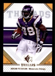 2009 SP Threads #2 Adrian Peterson. - Picture 1 of 2