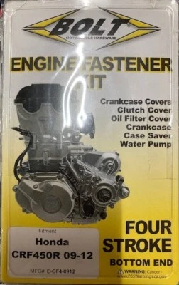 KIT DE PERNOS DE SUJECIÓN DEL MOTOR HONDA CRF450R 2009-2012 Foto 1 de 2