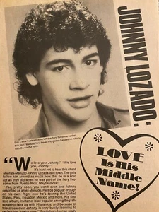 Menudo, Johnny Lozado, Full Page Vintage Clipping - Bild 1 von 1