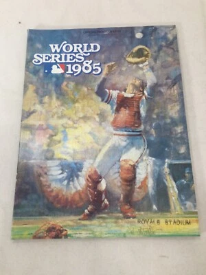 1985 World Series Program Magazine Display Kansas City Royals St Louis Cardinals - Image 1 of 4