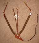 FSS German Leather Elastic V CHECK 3 POINT Sheepskin POSH Breastplate NEWMARKET