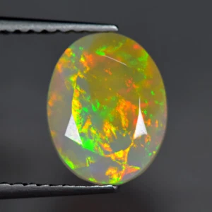 2.06Ct HERMOSO PATRÓN DE ARLEQUÍN 3D OPAL DE WELO SÓLIDO NATURAL PIEDRA PRECIOSA SUELTA - Imagen 1 de 1
