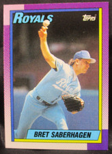 1990 Topps Bret Saberhagen Baseball Card #350 (001)