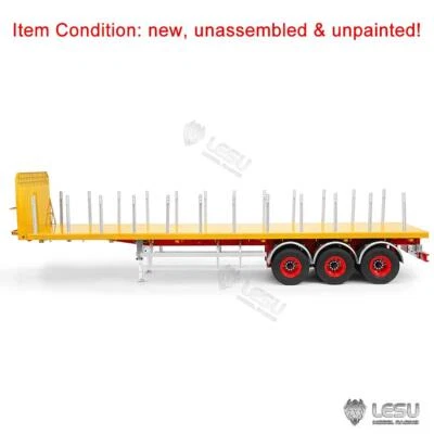 1/14 20FT LESU Semi Metal Trailer for Remote Control Cars RC Tractor Truck Model - Image 1 of 4