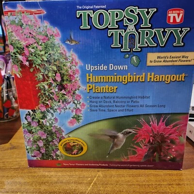 Новый 2009 Topsy Turvy вверх ногами горшок вися дома сада колибри тусовка - Изображение 1 из 4