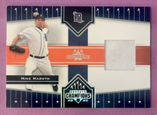 2005 Donruss Champions Impressions RELIC Jersey Materials Mike Maroth #133 JSY