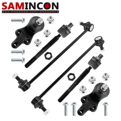 6pcs Front Lower Ball Joint Sway Bar Tie Rod Kit for 2007-2009 Hyundai Entourage - Image 1 of 4