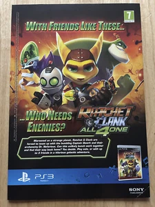 Juego Vintage Ratchet & Clank Playstation 3 PS3 Publicidad Original - Imagen 1 de 1