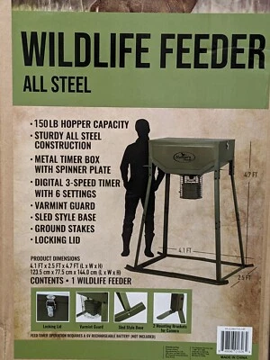 Кормушка для дикой природы Hunter's Point 150 фунтов олень индейка охота на крупную дичь - Изображение 1 из 3