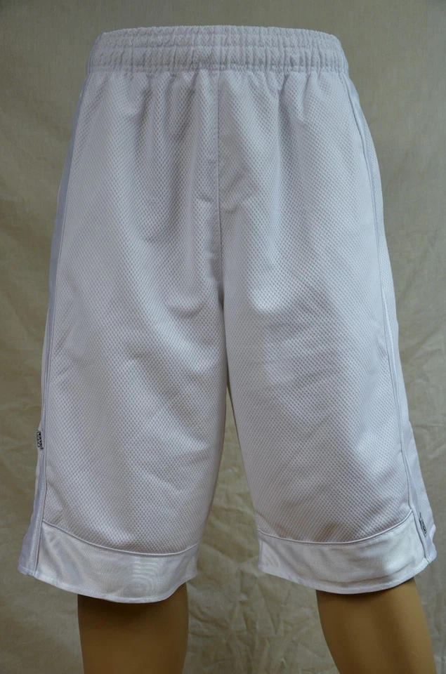 PANTALONES CORTOS DE MALLA PRO CLUB BLANCO GIMNASIO PESO PESADO BALONCESTO HOMBRE JERSEY S-7XL Foto 1 de 1