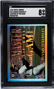 1996 Topps Chrome Master of the Game Refractor #MG1 Dennis Eckersley HOF SGC 8!
