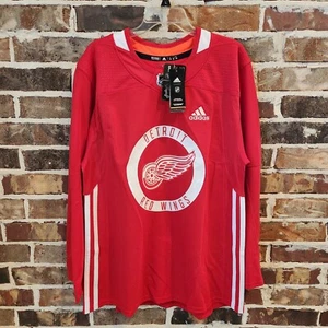 Adidas NWT Detroit Red Wings Authentic Home Red Practice Hockey Jersey Size 50 - Picture 1 of 10