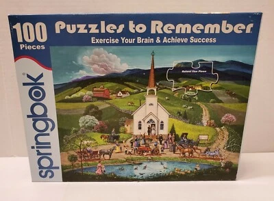Springbok's Puzzles To Remember 100 Piece Jigsaw Puzzle Spring Wedding Complete - Image 1 of 4