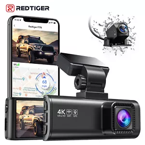 REDTIGER 4K Dash Cam Front and Rear Car DVR Dash Camera WiFi Video Recorder - Picture 1 of 8