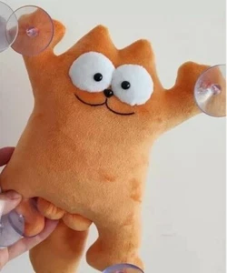 Soft Toys Simon's Cat, 28 cm - juguete en el coche - hecho a mano - naranja - Imagen 1 de 2