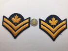 2 Canadian Military Blue Air Force Master Corporal  Shoulder Insignia Patch C