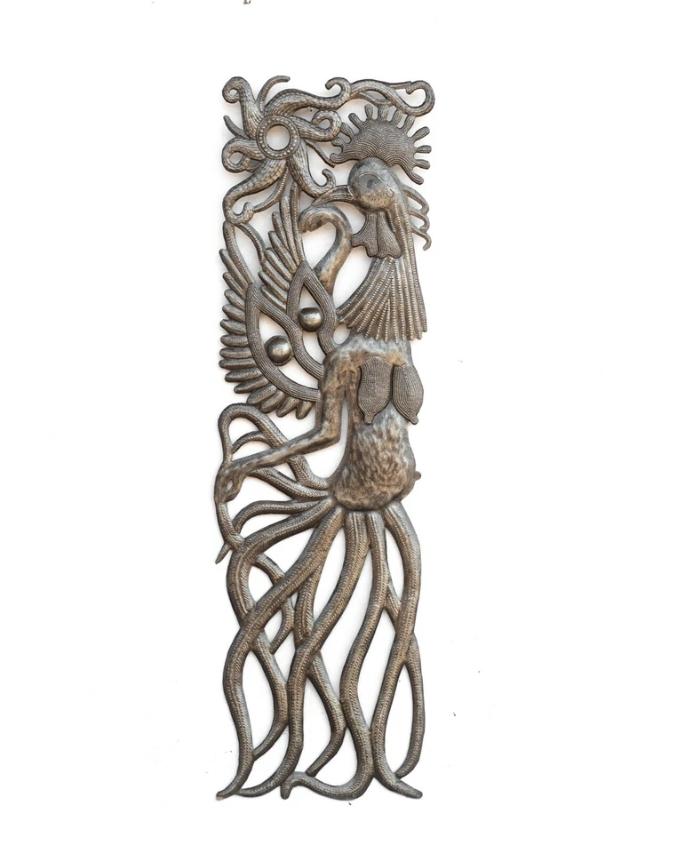 Red Skeleton Handcrafted in Mexico by Jose Juan Garcia Aguilar Vintage 10x5