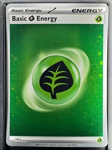 Basic Grass Energy (Cosmos Holo) 001 Sv01: Scarlet & Violet Base Set Holo - Picture 1 of 1