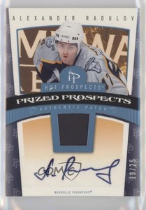 2006-07 Fleer Hot Prospects Red Hot /25 Alexander Radulov #121 Rookie Auto RC