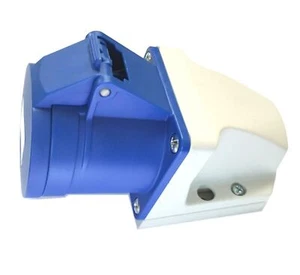 Wall Panel Mounted Panel Socket 32A 240V  32 Amp IP44 230 Volt  IP44 Down - Picture 1 of 4