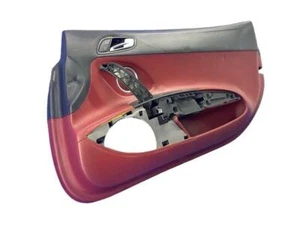 2011 - 2015 AUDI R8 SPYDER RIGHT DOOR TRIM PANEL BLACK & RED LEATHER *INDENTS* - Picture 1 of 20