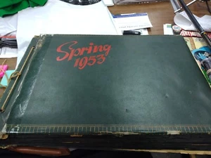 Scrapbook Spring 1953 Easter Cards Newspaper Clippings Stalin queen Elizabeth... - Picture 1 of 12