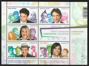 Canada #2772, Great Canadian Comedians, Souvenir Sheet of 5,  MNH 2014 - Picture 1 of 1