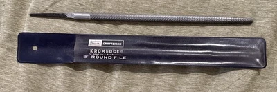 Vintage Sears Craftsman Kromedge 8" Round File #31244 NOS Finland, Double Cut - Image 1 of 4