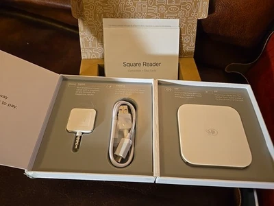 Квадратный бесконтактный считыватель кредитных карт модель S6 - белый - Изображение 1 из 4