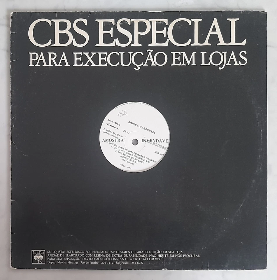 Simon & Garfunkel - Brazil Promo Compilation 12" 6 trks rare (1982)  EX/VG+ - Image 1 of 2