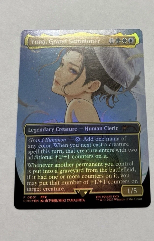 Yuna Grand Summoner Borderless Foil Promo - Image 1 of 1