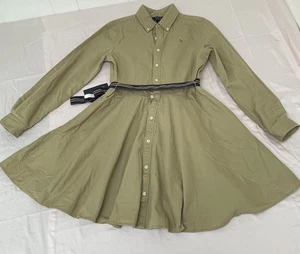 Polo Ralph Lauren Camisa Chino Algodón Cinturón Niña Talla 16 - Imagen 1 de 15