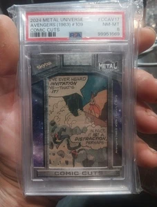 2024 Metal Universe Comic Cuts #CCAV17 Avengers No. 109 PSA 8. RARE! - Picture 1 of 2
