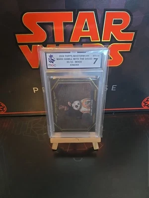 2024 Topps Star Wars Masterwork  Mark Hamill /10 Wood Mark Hamill With The Droid - Image 1 of 4