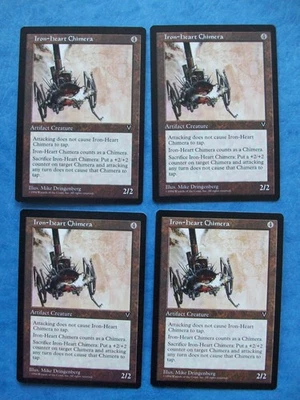 MTG Magic the Gathering IRON-HEART CHIMERA VISIONS LP X4 ACTUAL PICTURES - Image 1 of 2