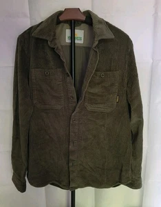 HIKERDELIC Chaqueta Sobrecamisa Cremallera Verde Oscuro Pequeña Tim Burgess Charlatans  - Imagen 1 de 7