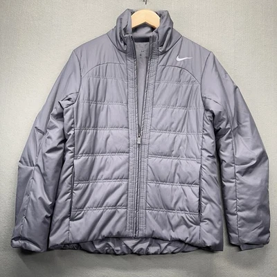 Nike 930320-036 Womens Size M Gray Repel Full Zip Golf Puffy Jacket - Image 1 of 4
