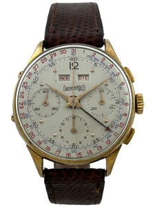 Eberhard & Co Date-Compax Handaufzug Herren Chronograph Valjoux 72c funktioniert - Picture 1 of 7